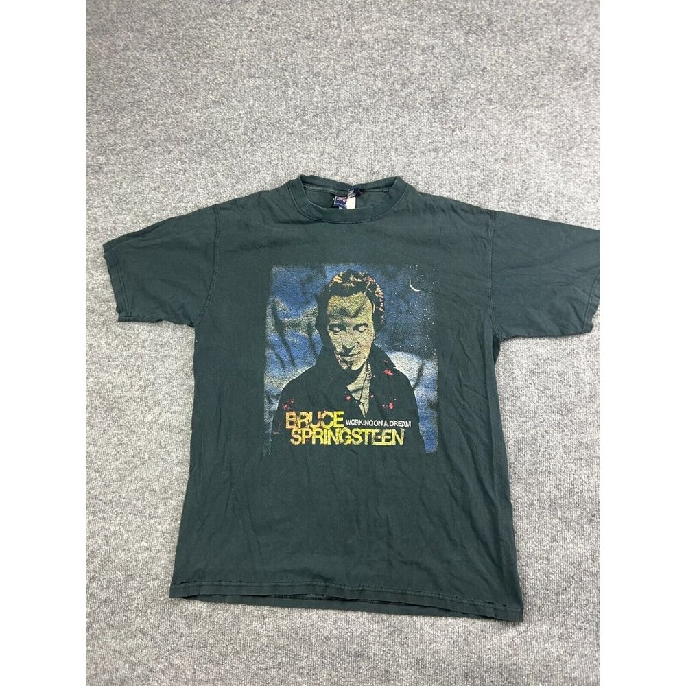 Vintage‎ Y2K Bruce Spingsteen T Shirt Men's Large JanSport Working On A Dream